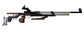 Anschutz 9015 in 'Black Aluminum Walnut' Stock Air Rifle with Sights (Medium-Right)