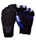 Champion's Choice Fingerless Glove w/Euro Top Grip Rubber Blue