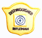 DISTINGUISHED RIFLE GOLD SEW-ON PATCH                       
